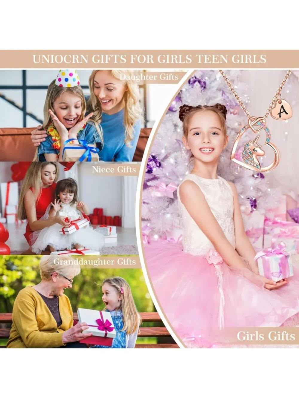 Magical Unicorn Necklaces for Girls - Perfect Birthday Gifts & Kids Jewelry